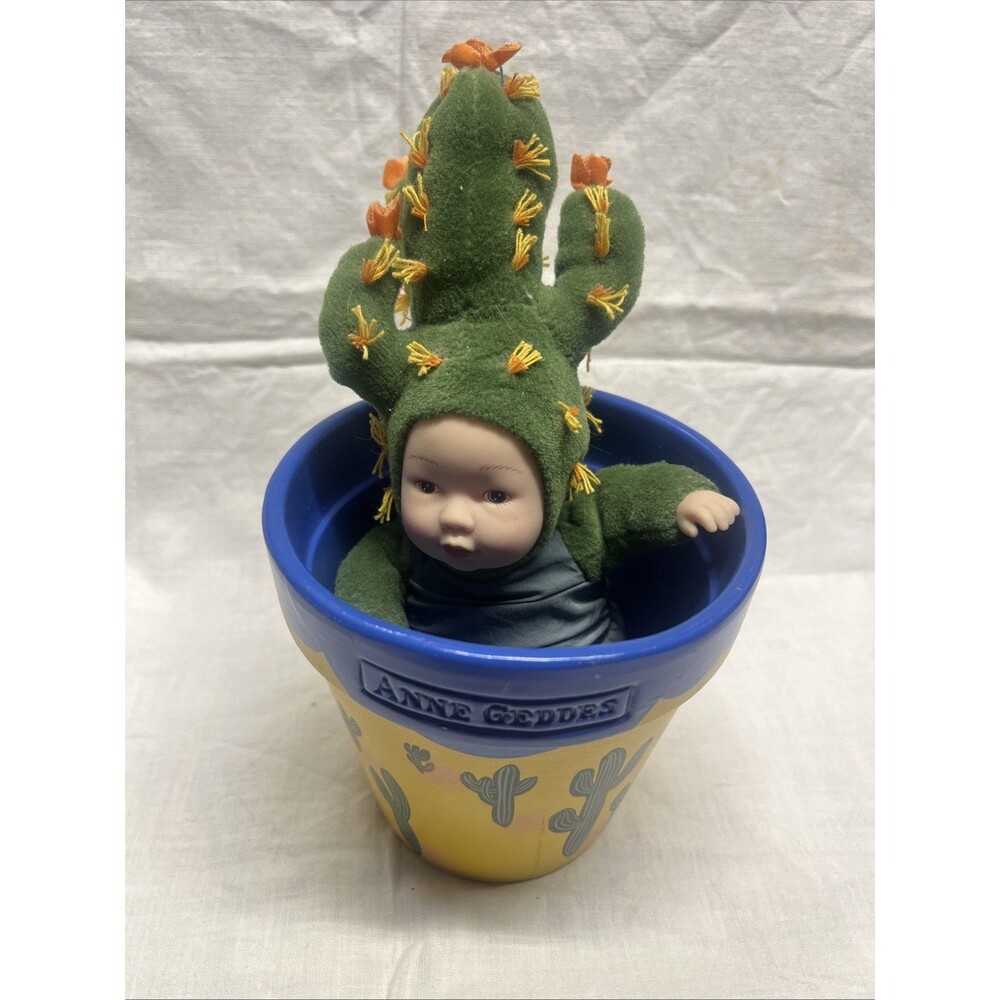 ANNE GEDDES BABY DOLL CACTUS IN POT